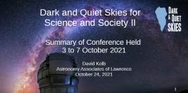 AAL Presentation on Dark and Quiet Skies Conference