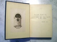 Percival Lowell's library stamp and the author's inscription