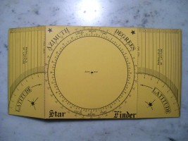 Star Finder Base with Azimuth and Mean Time Scales