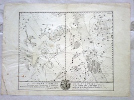 John Bevis Print: Southern Constellations - circa 1750