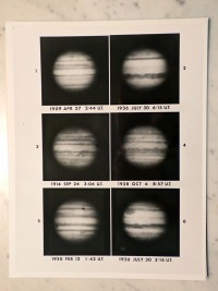 Observation of the Belts and Great Red Spot from 1909 to 1936