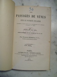 Les Passages de Vénus Sur Le Disque Solaire by Edmond Paulin DuBois - 1873