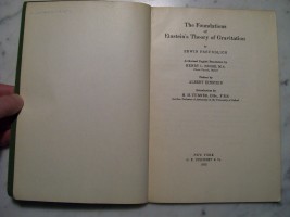 The Foundations of Einstein's Theory of Gravitation by Freundlich 1922