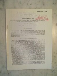 Title Page of Visual Milky Way