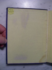 Front Paste Down With Bookseller Sticker