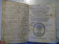 Title Page to Della Sfera del Mondo.