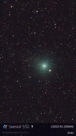 Comet SWAN C/2025 R2 October 23, 2025