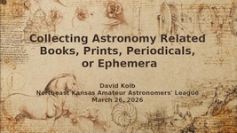Collecting Astronomy Books Presentation