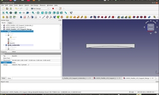 FreeCAD - LCD Support Side View