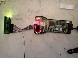 Testing New LCD Using Temporary Wiring