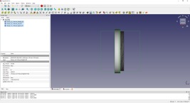 Screen Shot of FreeCAD Showing the Adapter Before Printing It