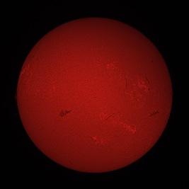Sun in Hydrogen Alpha March 2, 2024
