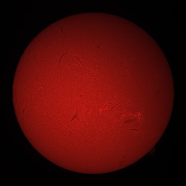 Sun in Hydrogen Alpha March 10, 2024