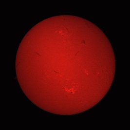 Sun in Hydrogen Alpha April 29, 2023