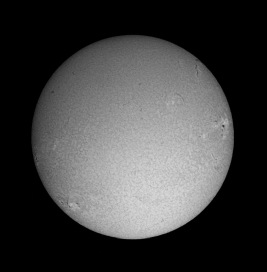 Sunspots on July 7, 2012