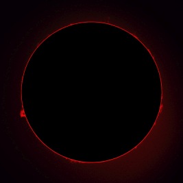 Prominences July 9, 2023