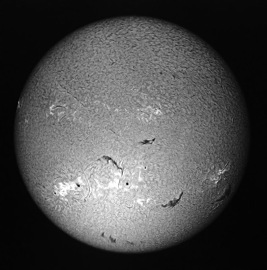 Sunspots 1530 and 1532 on July 29, 2012