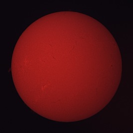 Sun Hydrogen Alpha September 1, 2023