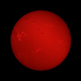 Sun Hydrogen Alpha November 22, 2023
