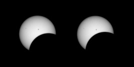 Solar Eclipse Stereo. April 8, 2024