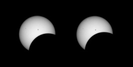 Solar Eclipse Stereo. April 8, 2024