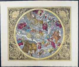 Atlas Coelestis seu Harmonia Macrocosmica Print - Plate 22 - 1708