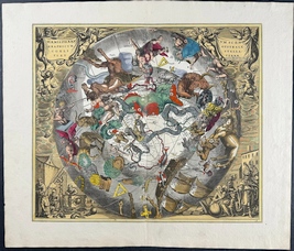 Atlas Coelestis seu Harmonia Macrocosmica Print - Plate 28 - 1708
