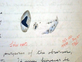 Sketch of Sun Spots