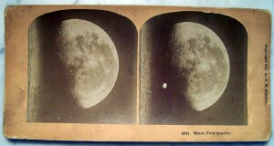 First Quarter Moon Published by Kilburn - 1895