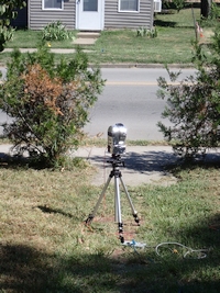 Seestar S50 Wrapped in Aluminum Foil